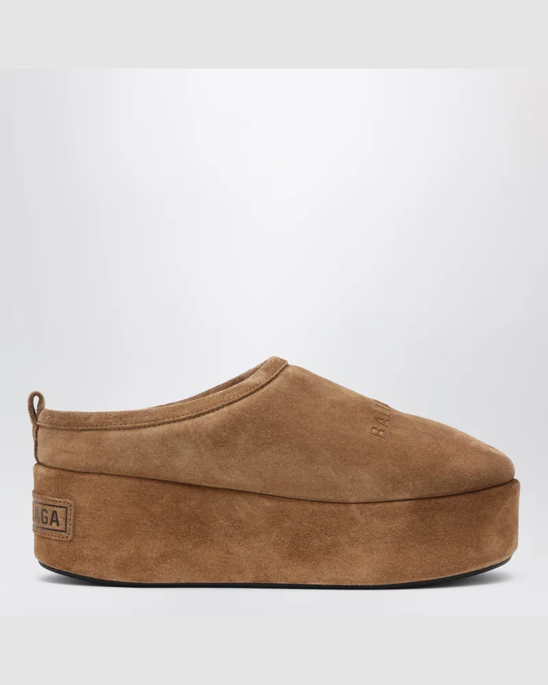 Balenciaga Braune Alaska Soft Plateausabots Brown