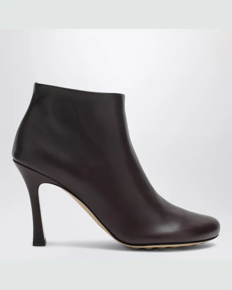 Bottega Veneta Rana Ankle Boots in Dark Barolo Burgundy