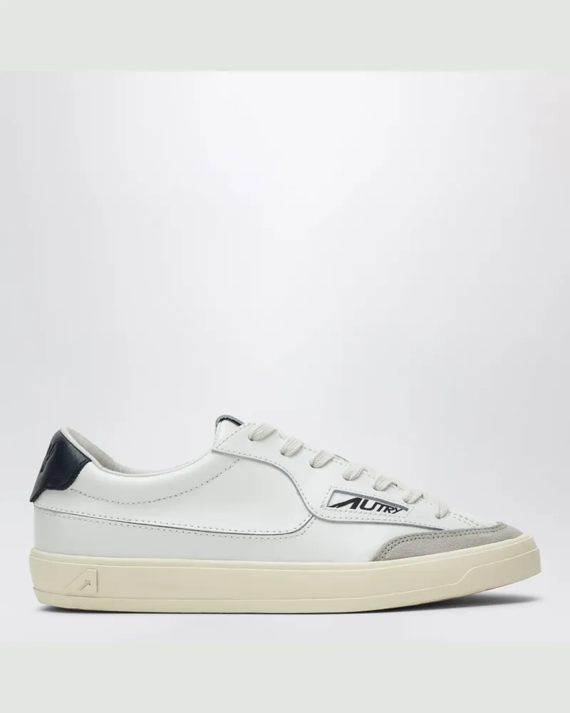 AUTRY Weiß/graue Windscape Low Sneakers aus Leder White