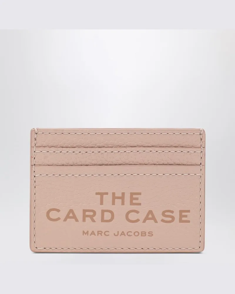 Marc Jacobs Kartenetui aus rosafarbenem Vollnarbenleder 