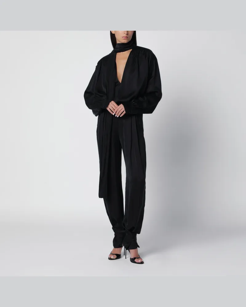 ANDAMANE Bluse Mathilda schwarz aus Cupro Black
