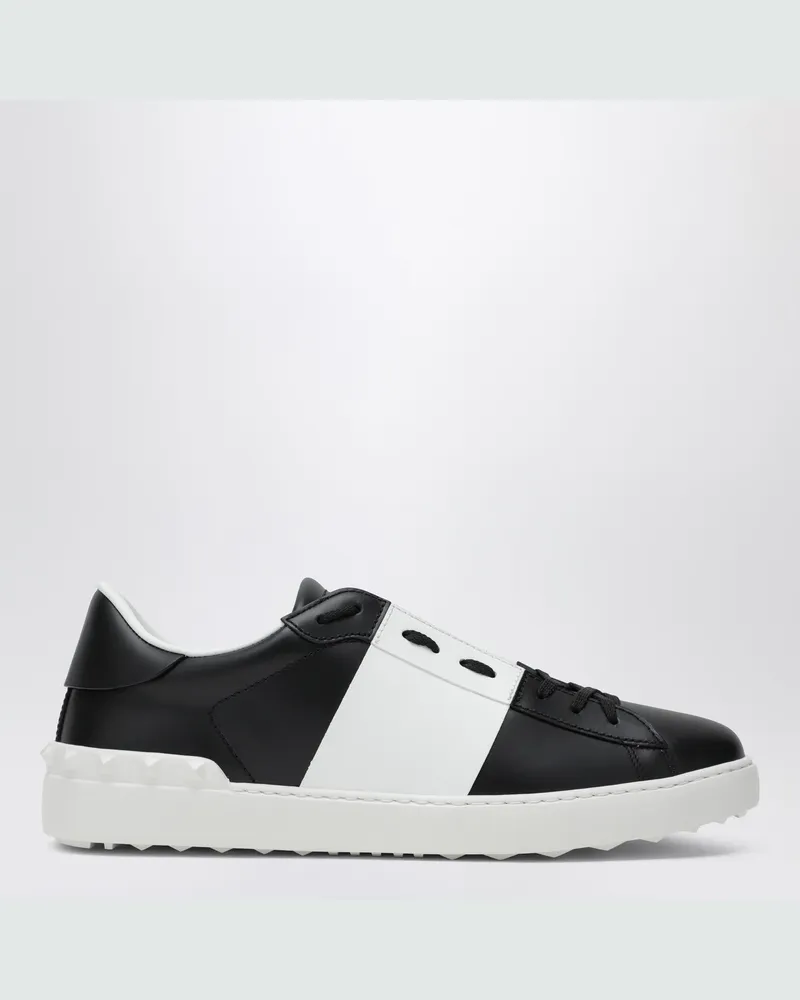 Valentino Garavani Schwarze/weiße Open Sneaker Black