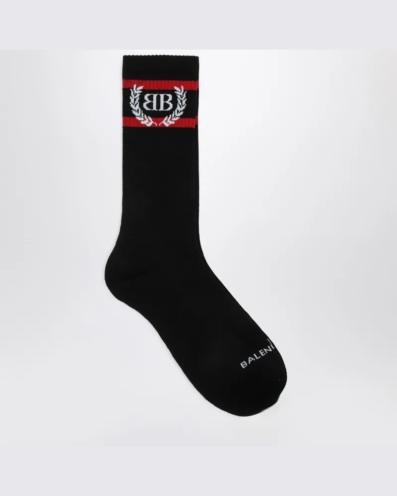 Balenciaga Laurel klassische schwarze Socken Schwarz