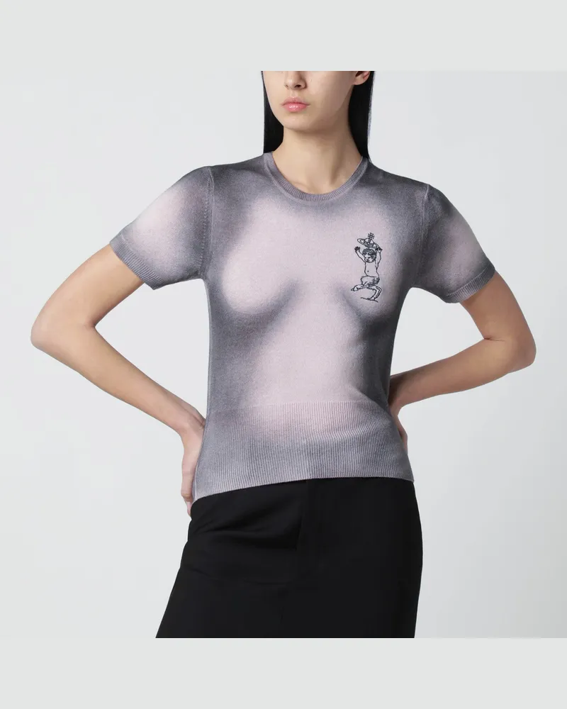 Vivienne Westwood Pullover mit Farbverlauf in Rosa/Schwarz Pink