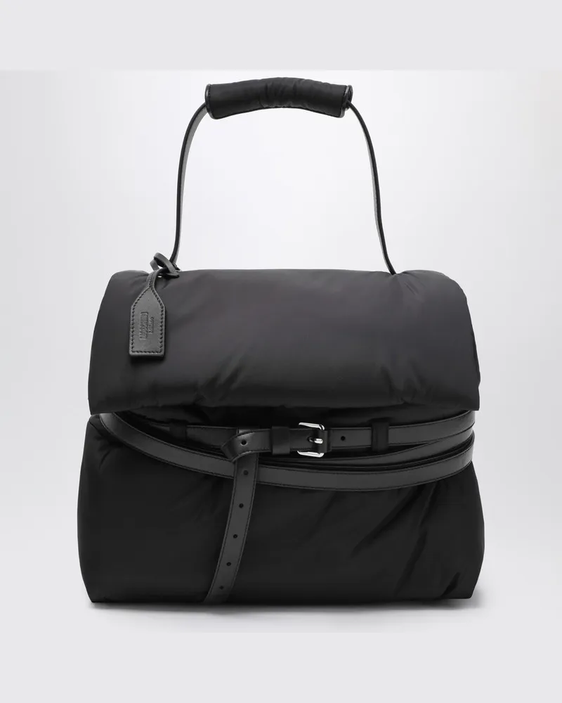 Moschino Mittlere  Tie Me Handtasche Schwarz