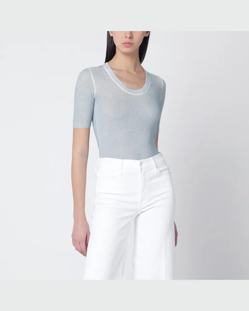 Chloé Blaugrauer Pullover aus Wollmix 