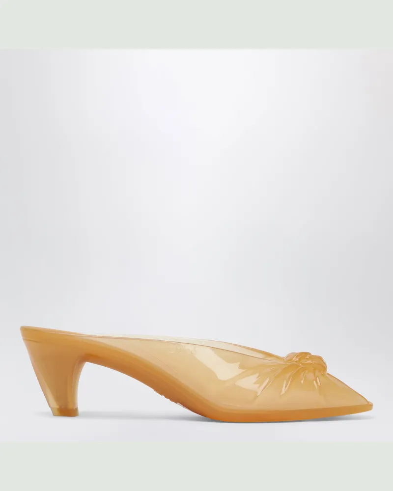 Chloé Jelly Pantoletten mit Schleife aus orangefarbenem TPU Orange