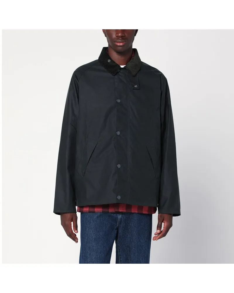 Barbour OS Transport gewachste Jacke Salbei Grün