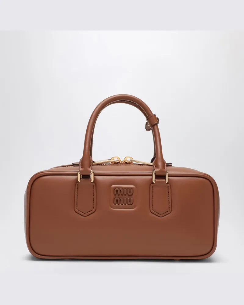 Miu Miu Cognacfarbene Boston Bag Arcadie Regular Braun