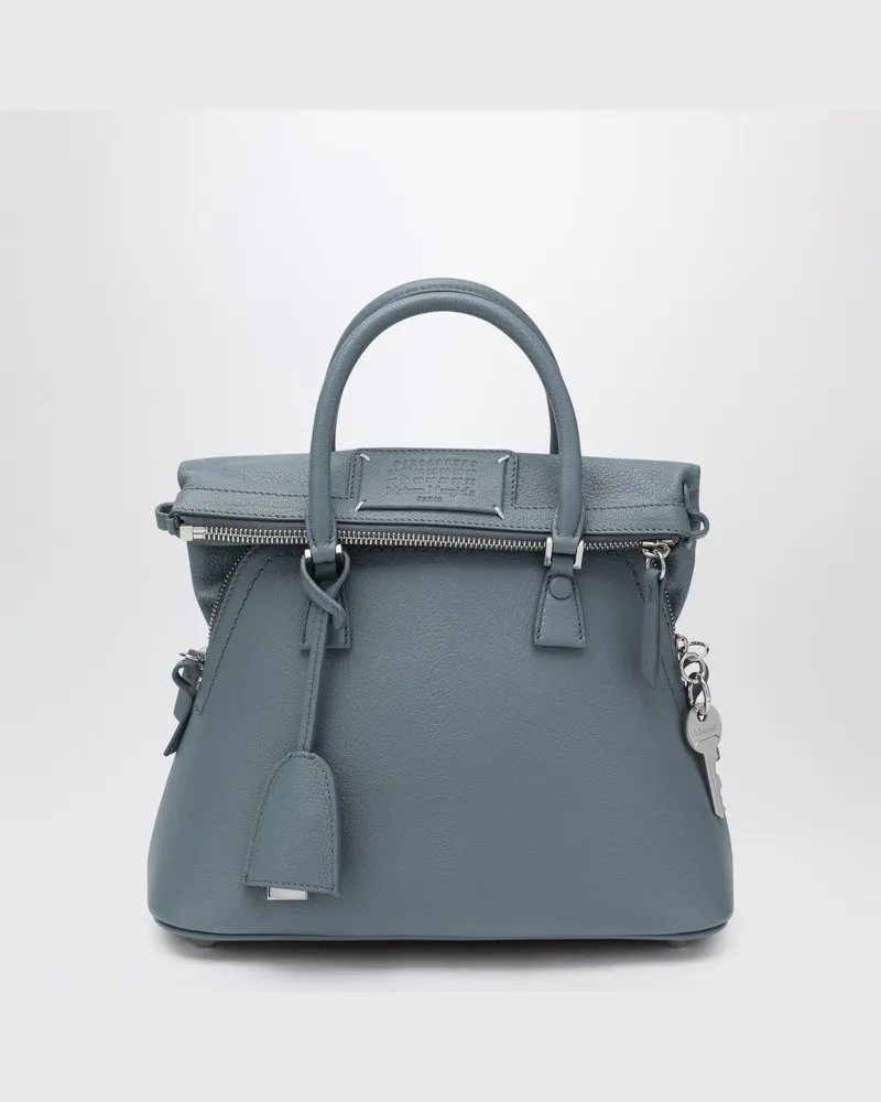 Maison Margiela 5AC classique Mini Tasche in Blau-Grau Grau