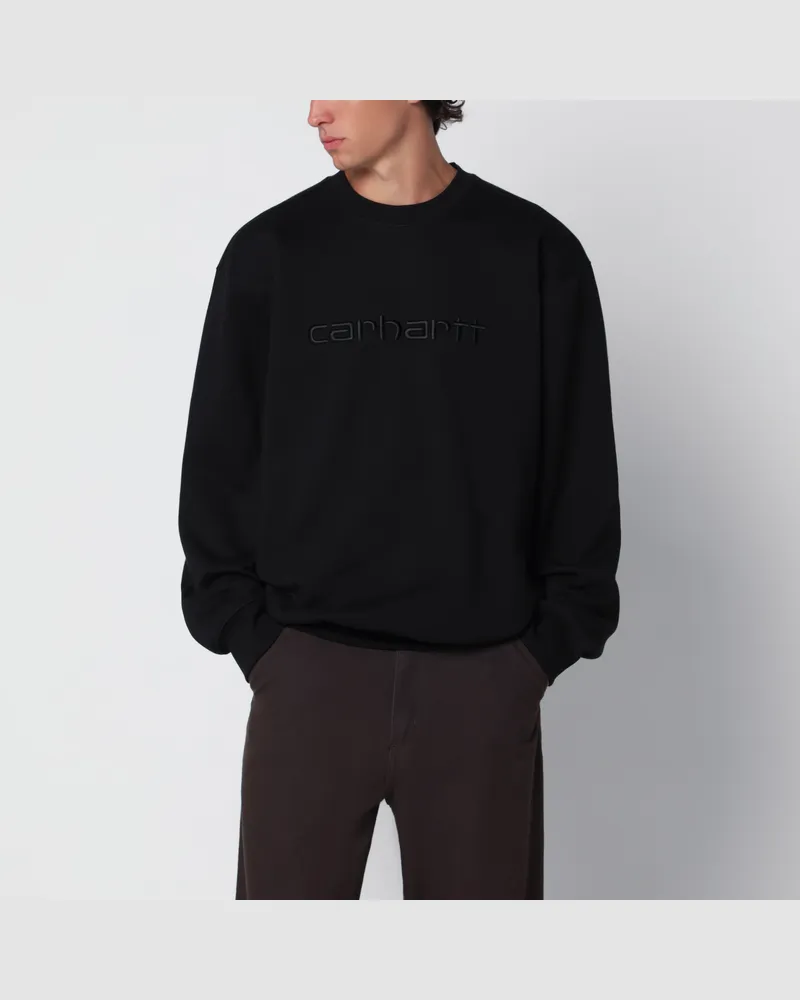 Carhartt WIP Schwarzes Carhartt Sweatshirt aus Baumwollmischung Black