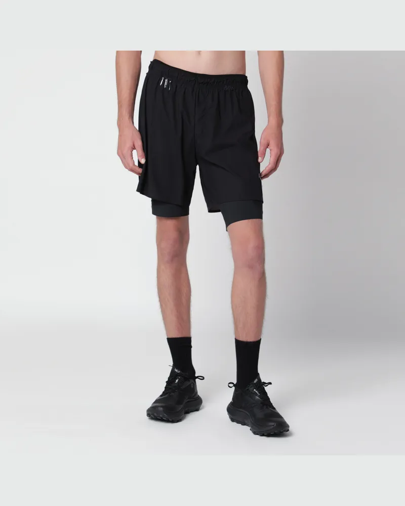 Satisfy Black Rippy Cordura 8" Trail shorts Black