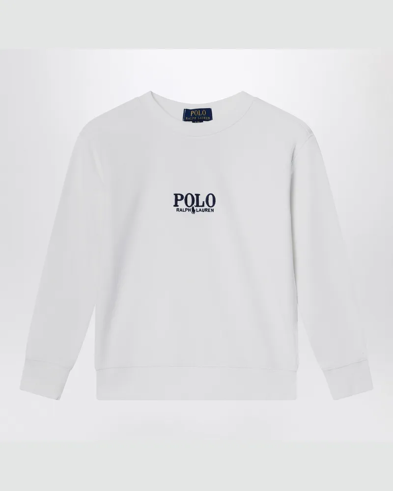 Ralph Lauren Weißes Sweatshirt aus Baumwolle mit Logo 