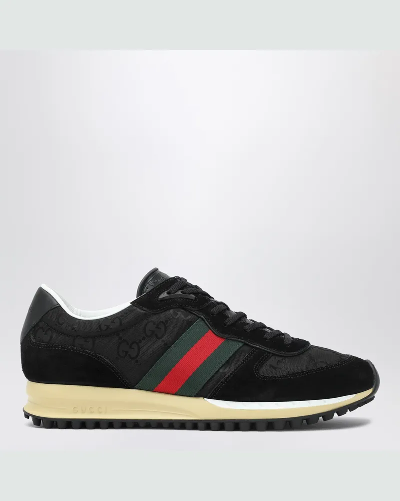 Gucci Sneaker Re-Motion aus schwarzem GG-Stoff Black