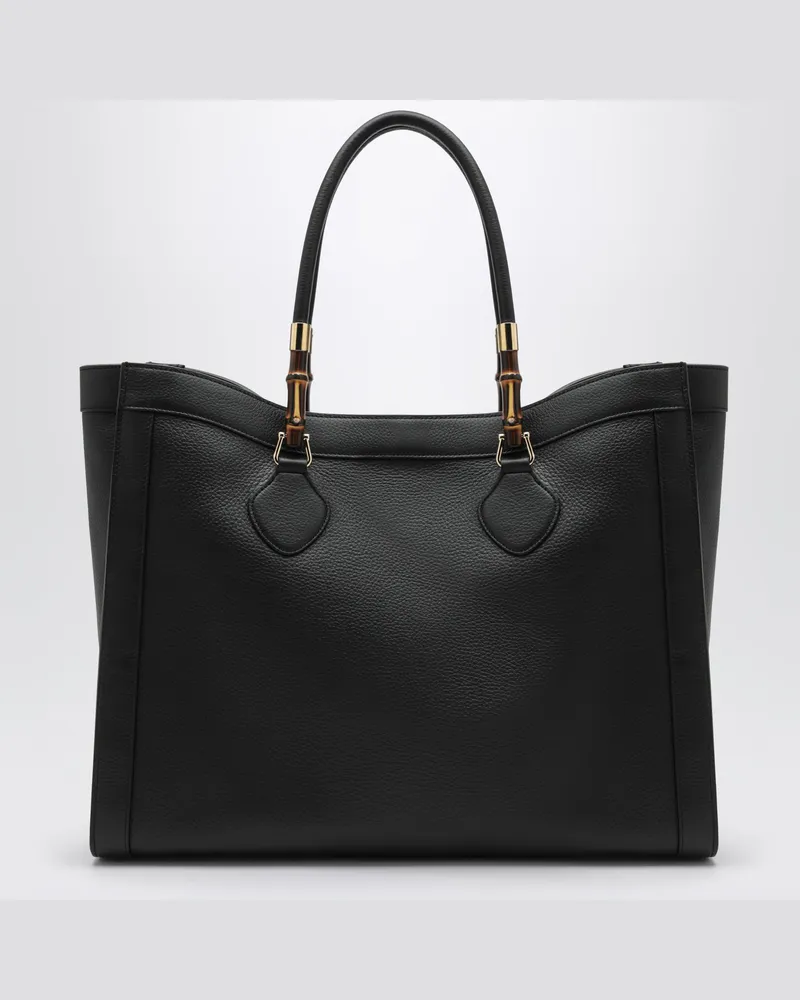 Gucci Black Bamboo Tote large bag Black