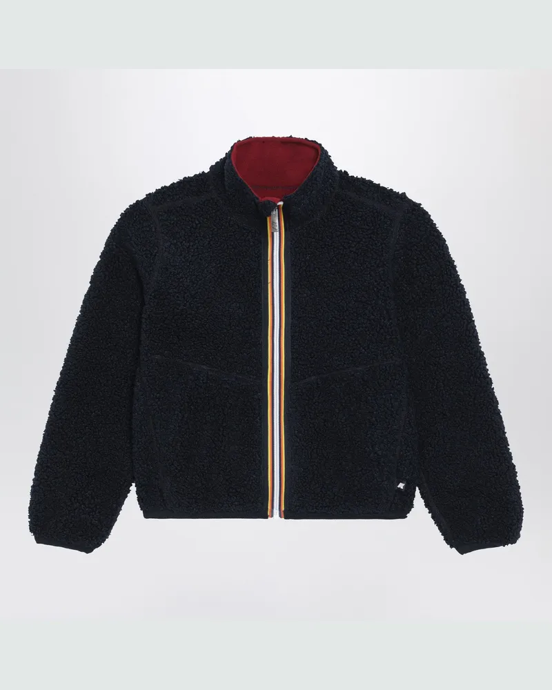 K-Way Wendbare Pascal Sherpa-Jacke blau/rot Blue