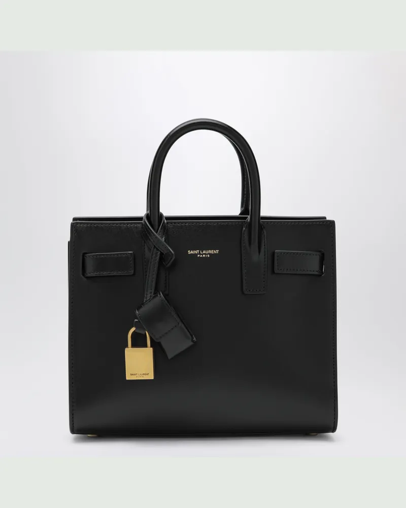 Saint Laurent Kleine schwarze Tasche Sac de Jour Black