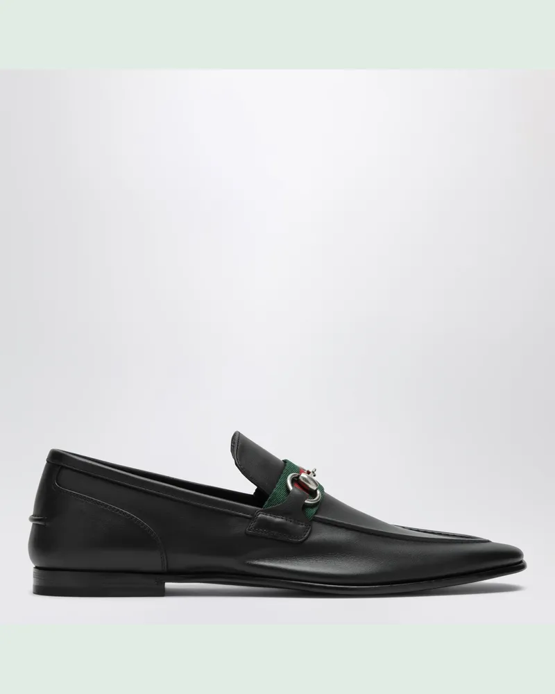 Gucci Schwarze Como Loafer aus Leder Black