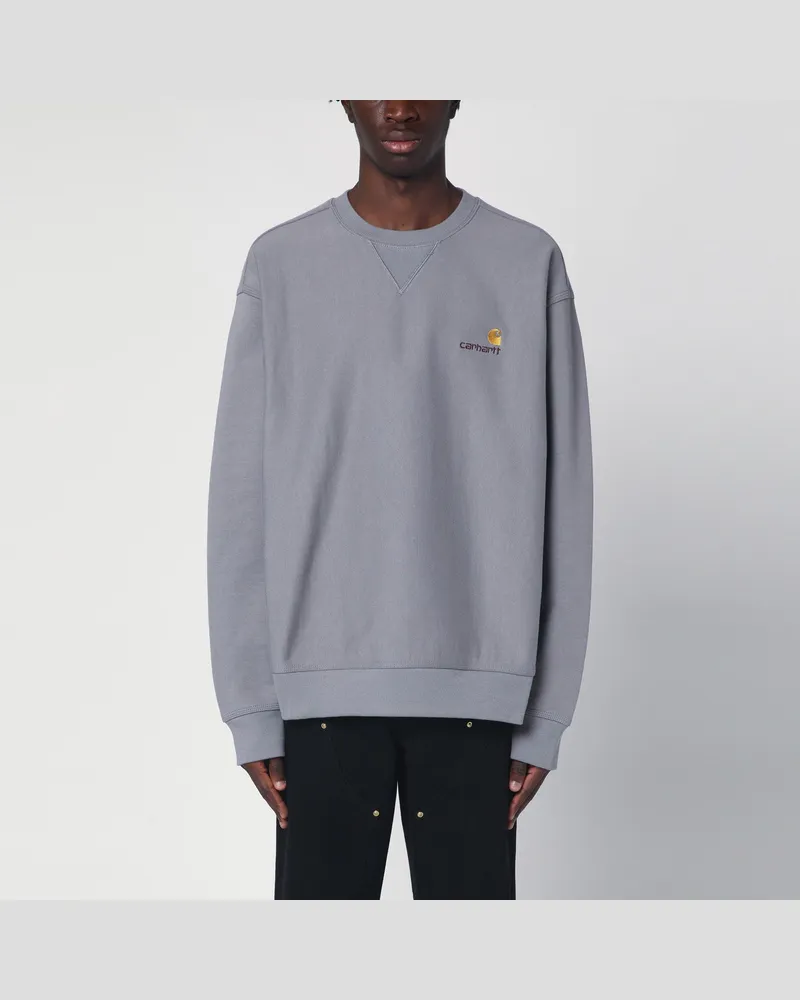 Carhartt WIP Yosmitefarbenes Sweatshirt American Script Grey