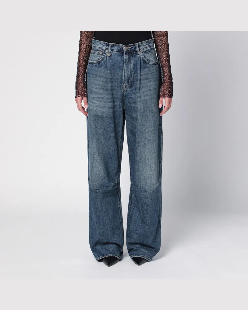 R13 Weite Jeans aus Denim Dawson Blue Blau