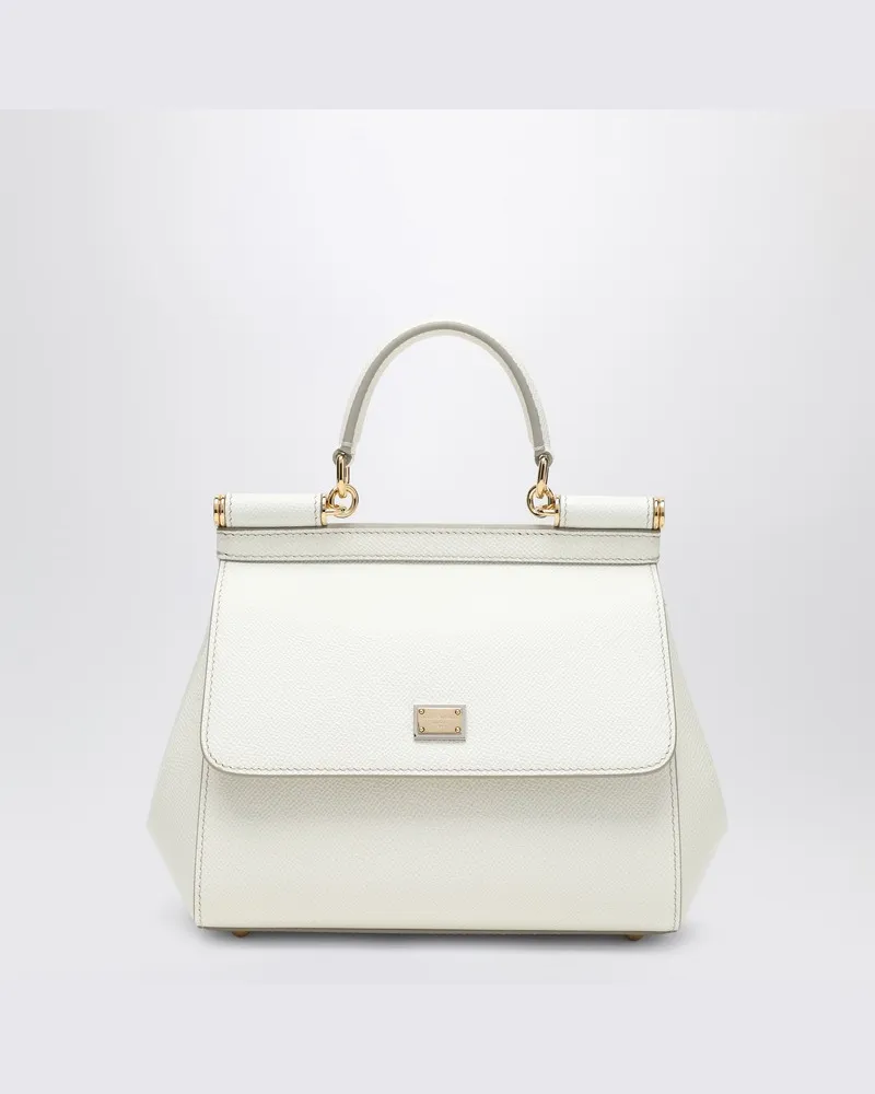 Dolce & Gabbana Große weiße Sicily Handtasche Weiß