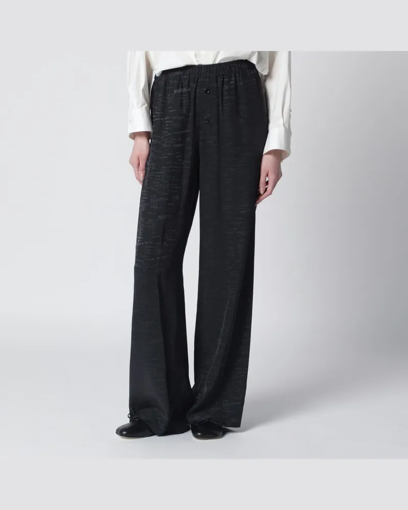 Maison Margiela Weite graue Hose mit Grafikprint Grau