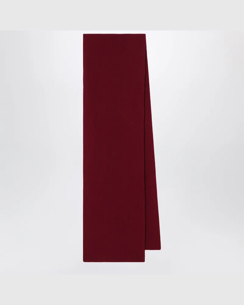 Le Bonnet Schal aus Wolle und Caregora in Wine Burgundy