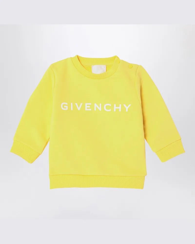 Givenchy Gelbes Sweatshirt aus Baumwollgemisch mit Logo Gelb