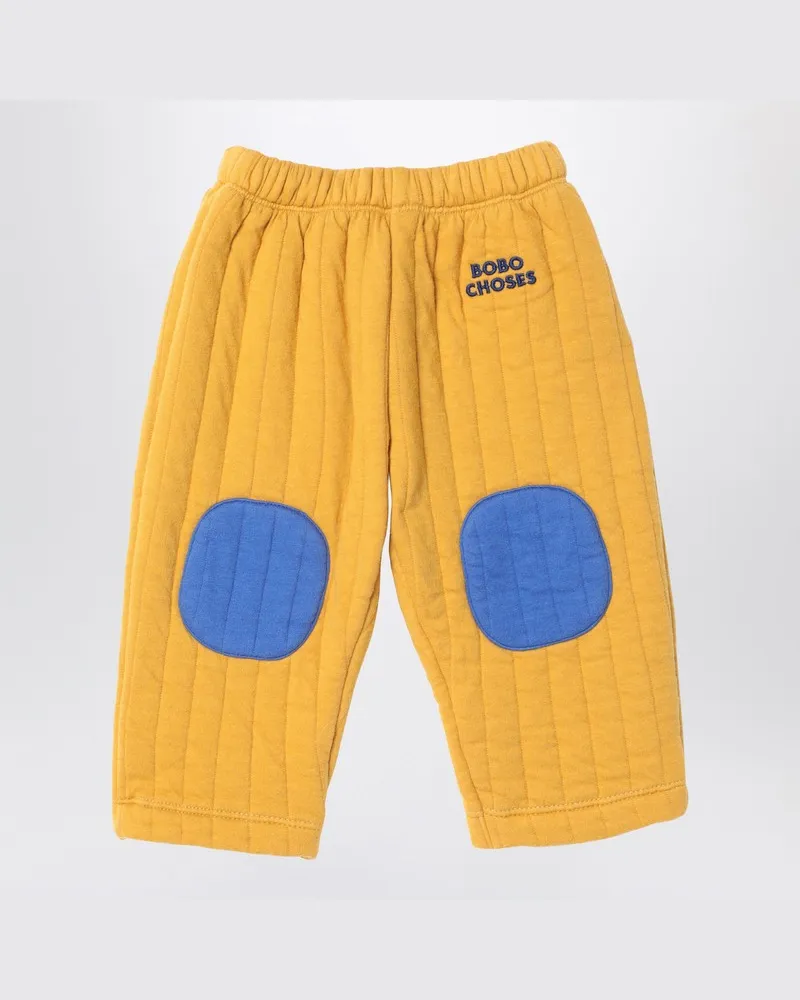 BOBO CHOSES Gesteppte Jogginghose gelb/blau Braun