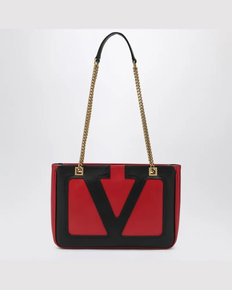 Valentino Garavani Kleine Viva Superstar Tasche in Rot/Schwarz Rot