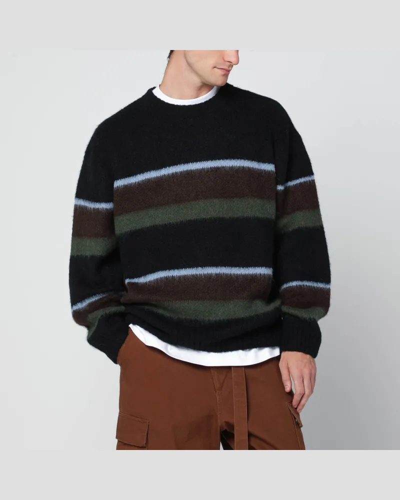 Carhartt WIP Gestreifter Merton Pullover Braun
