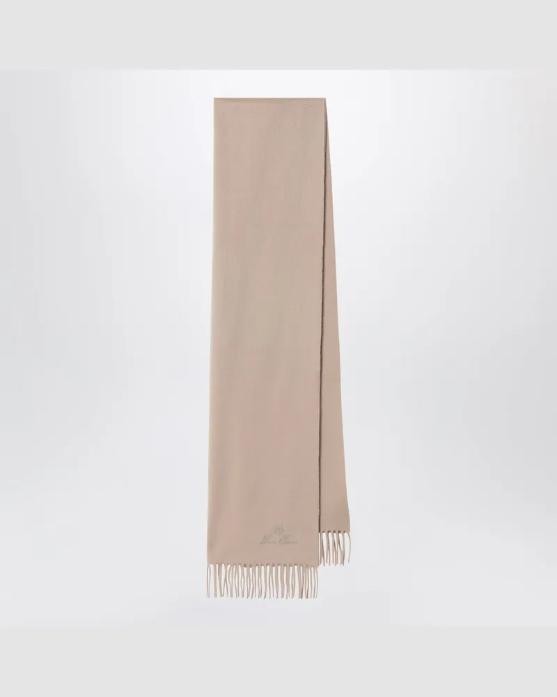 Loro Piana Goldbeiger Kaschmirschal Beige