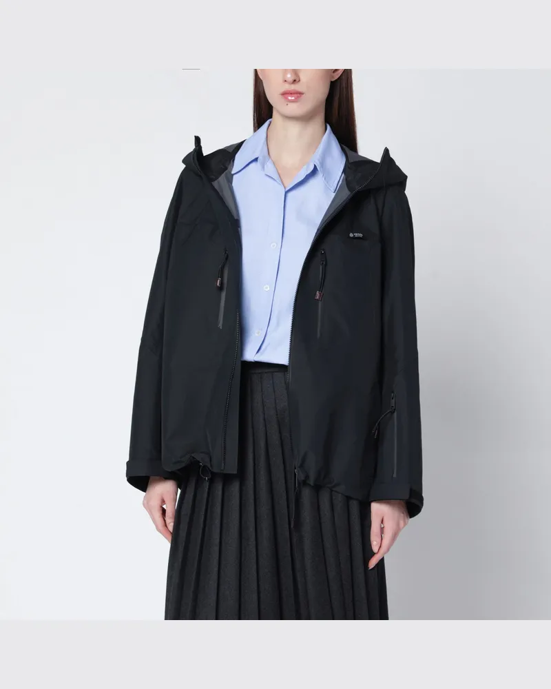 Prada Jacke aus schwarzem technischem Canvas Black
