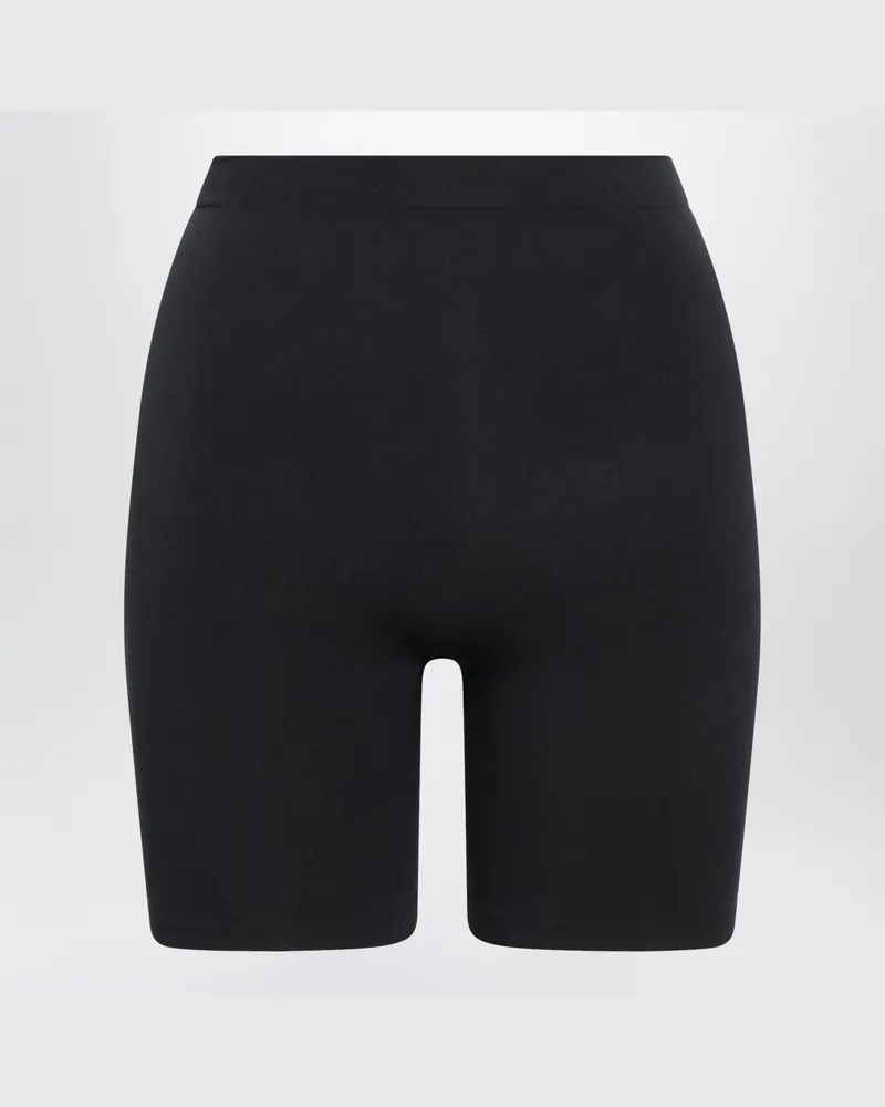 SKIMS Schwarze Seamless Sculpt Mid-Thigh-Shorts Black