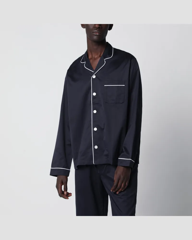 TEKLA Blue pajama shirt Blue