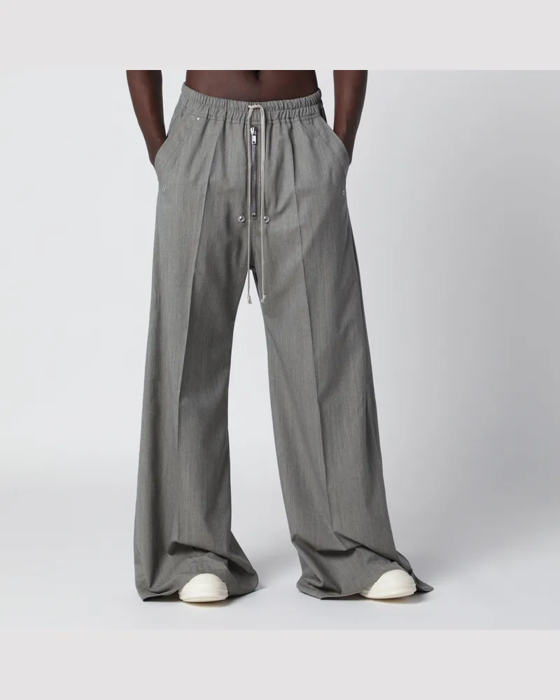 Rick Owens Weite Hose Bela grau meliert Grey