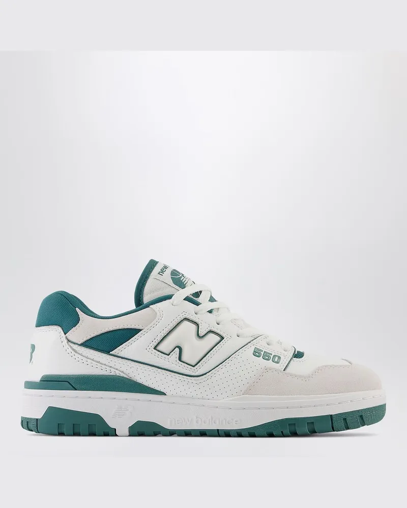 New Balance Flacher Sneakers 550 weiß/grün ["grün"