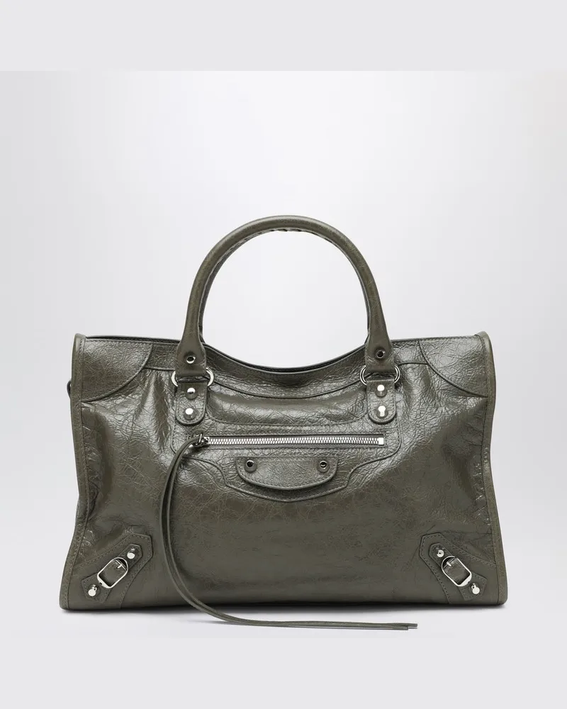 Balenciaga Die City Medium Tasche Armeegrün Grün