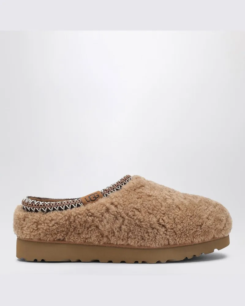 UGG Kastanienfarbener Slipper Tasman Maxi Curly Braun