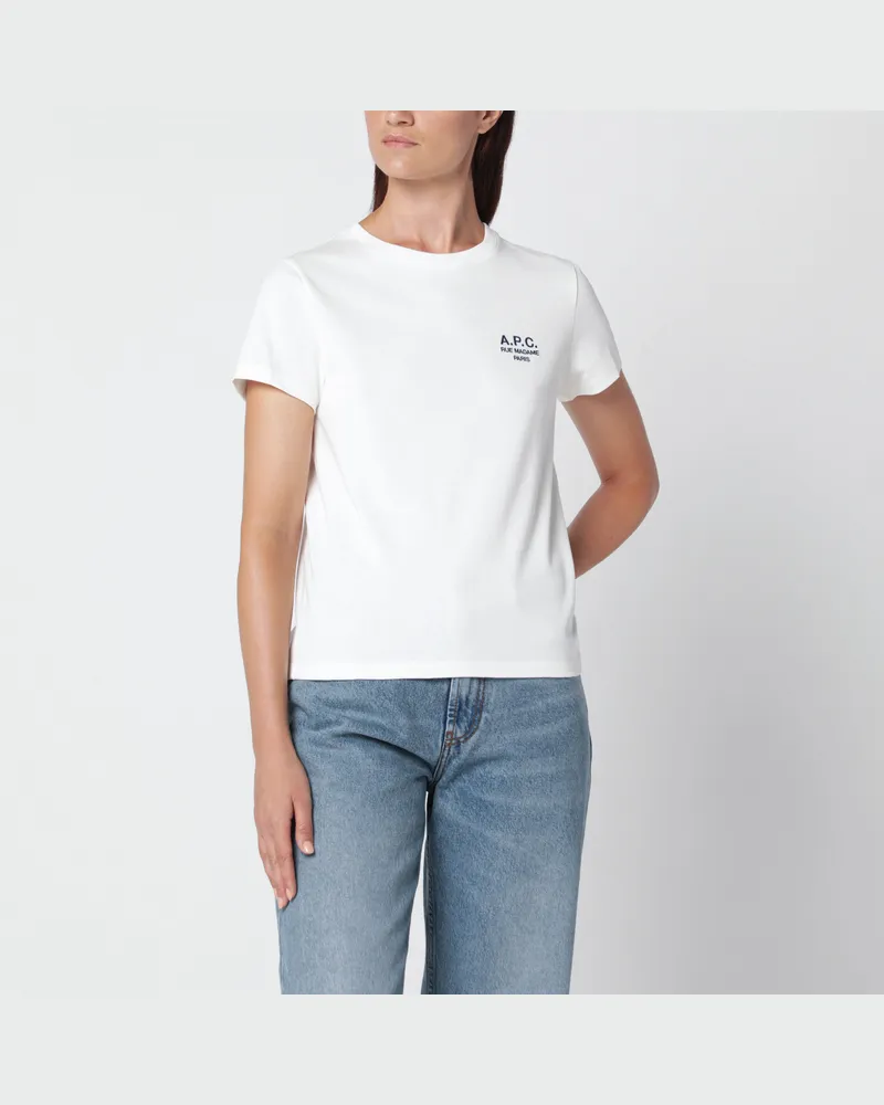A.P.C. Weißes Baumwoll-T-Shirt White