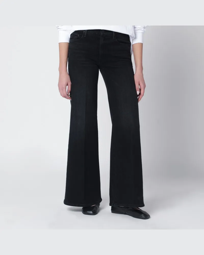 Mother Schwarze Schlagjeans Spiked Hair Schwarz