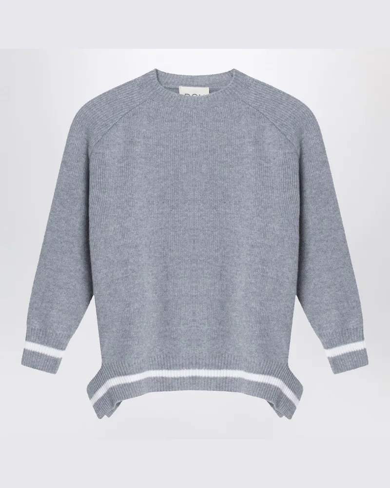 DOUUOD Grauer Bolsena-Pullover aus Wolle und Kaschmir Mehrfarbig