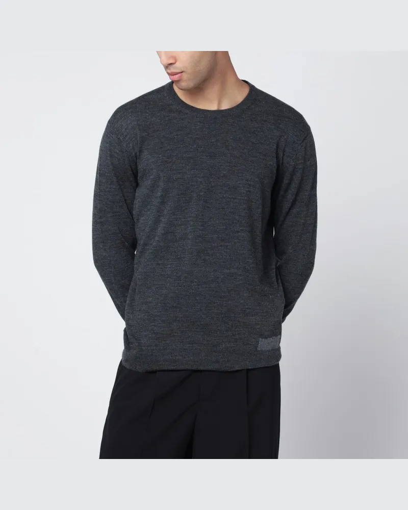 Maison Margiela Grauer Wollmix-Pullover Grau