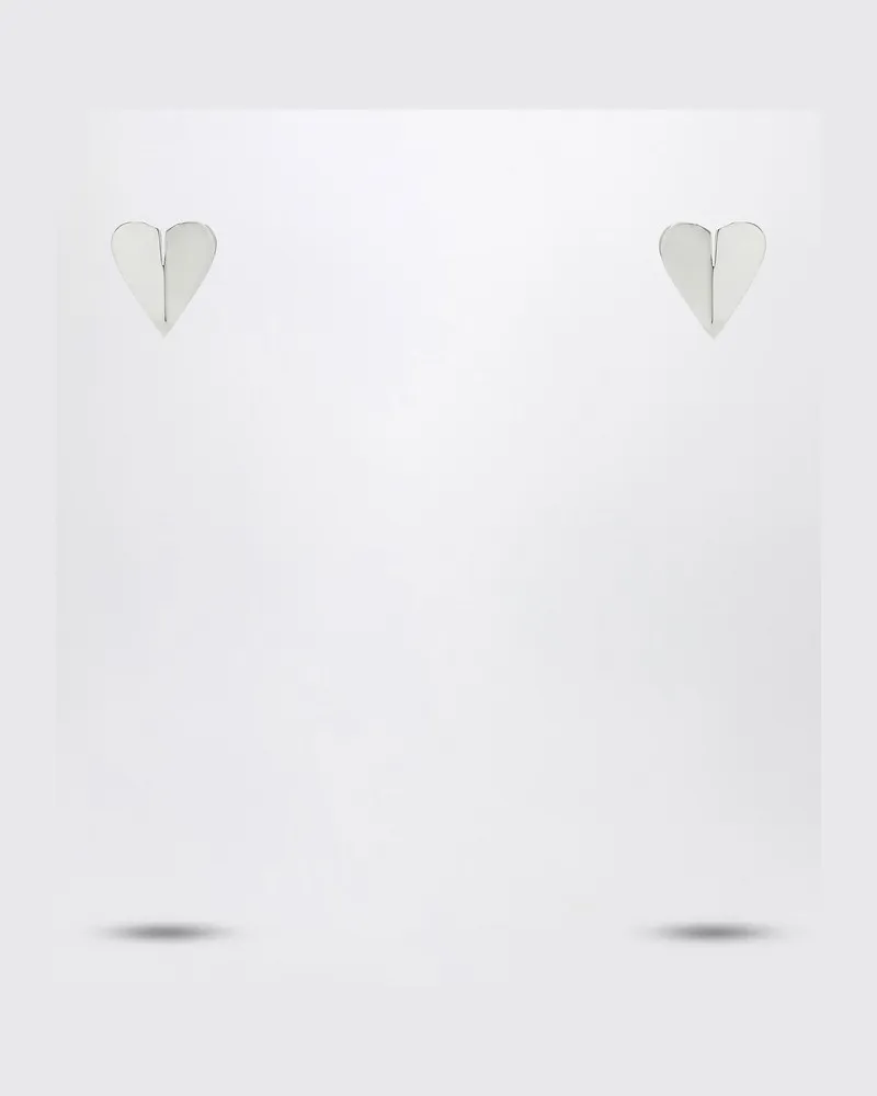 Alaïa Le Coeur Torn silberne Ohrringe Metallisch