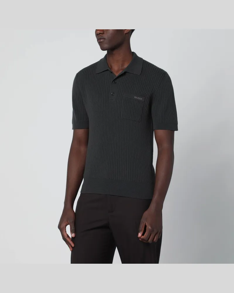 Gucci Polo aus woll-kaschmir in Militärgrün Grün
