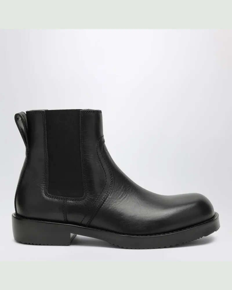 Dries van Noten Schwarze Chelsea-Boots aus Leder Black