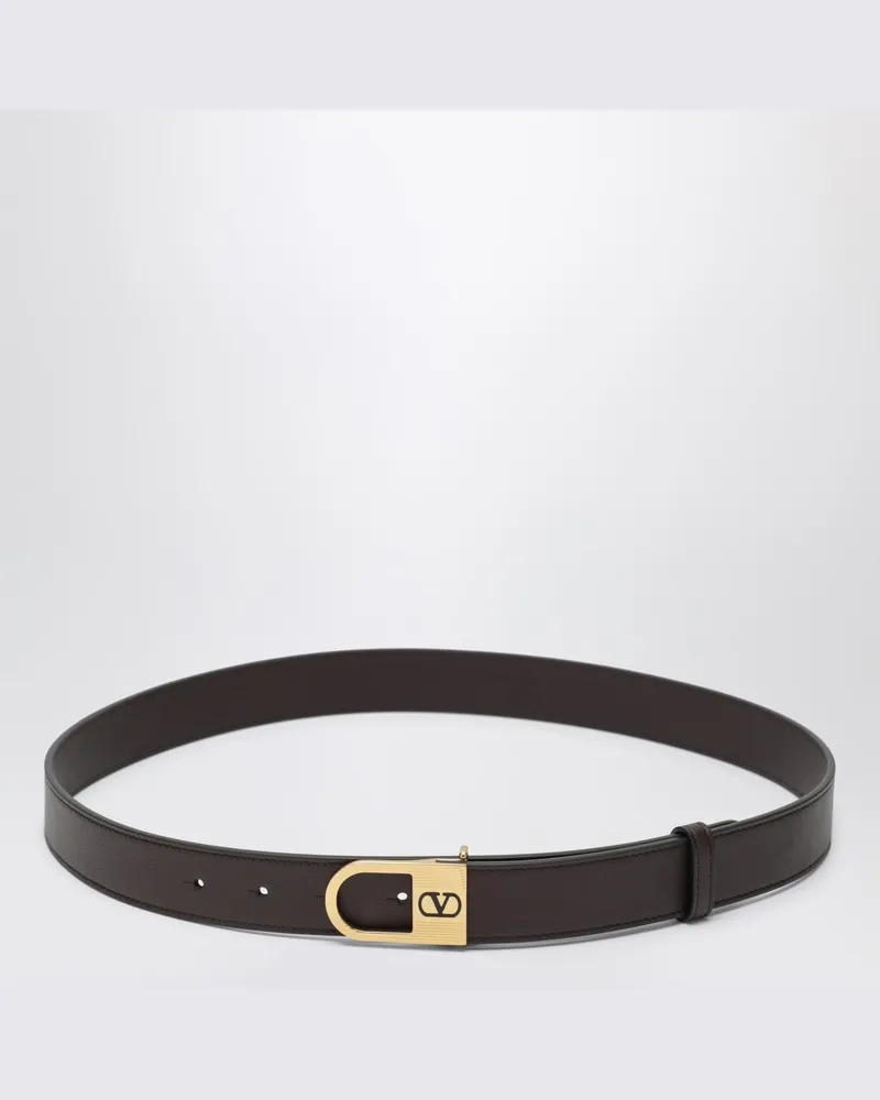 Valentino Garavani Brauner Vlogo Signature Gürtel Braun