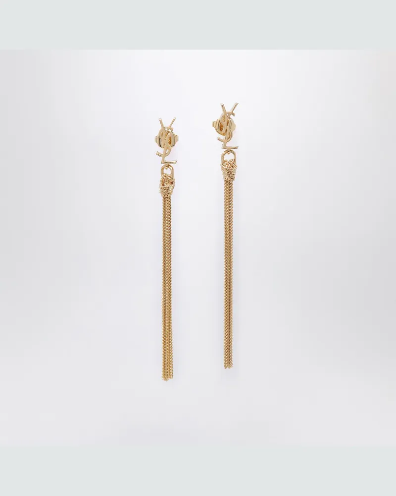 Saint Laurent Cassandre Ohrhänger in goldfarbenem Metall Metal