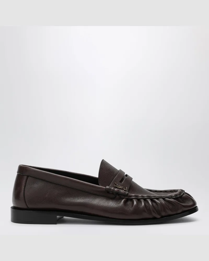 Saint Laurent Braune Le Loafer Loafer Aus Leder Brown