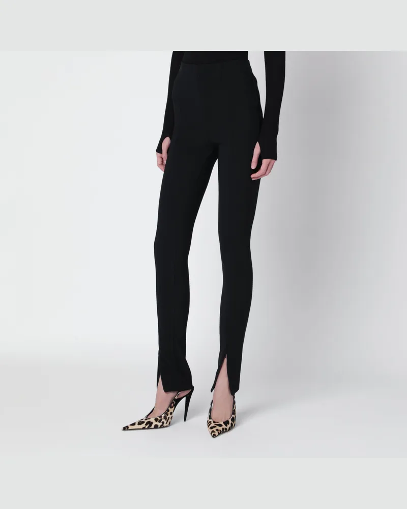 FRANKIE Shop Schwarze Leggings mit Schlitzen Black